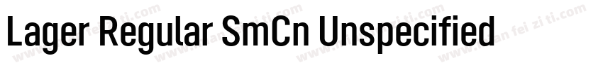 Lager Regular SmCn Unspecified Regu字体转换
